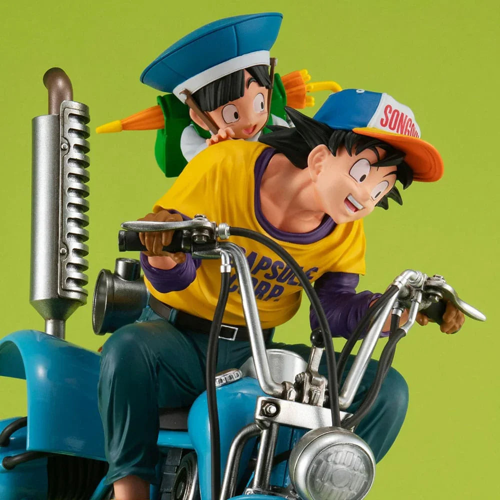 Dragonball Z Desktop Real McCoy EX PVC Diorama Son Goku & Son Gohan & Robot med två ben 20 cm Megahouse