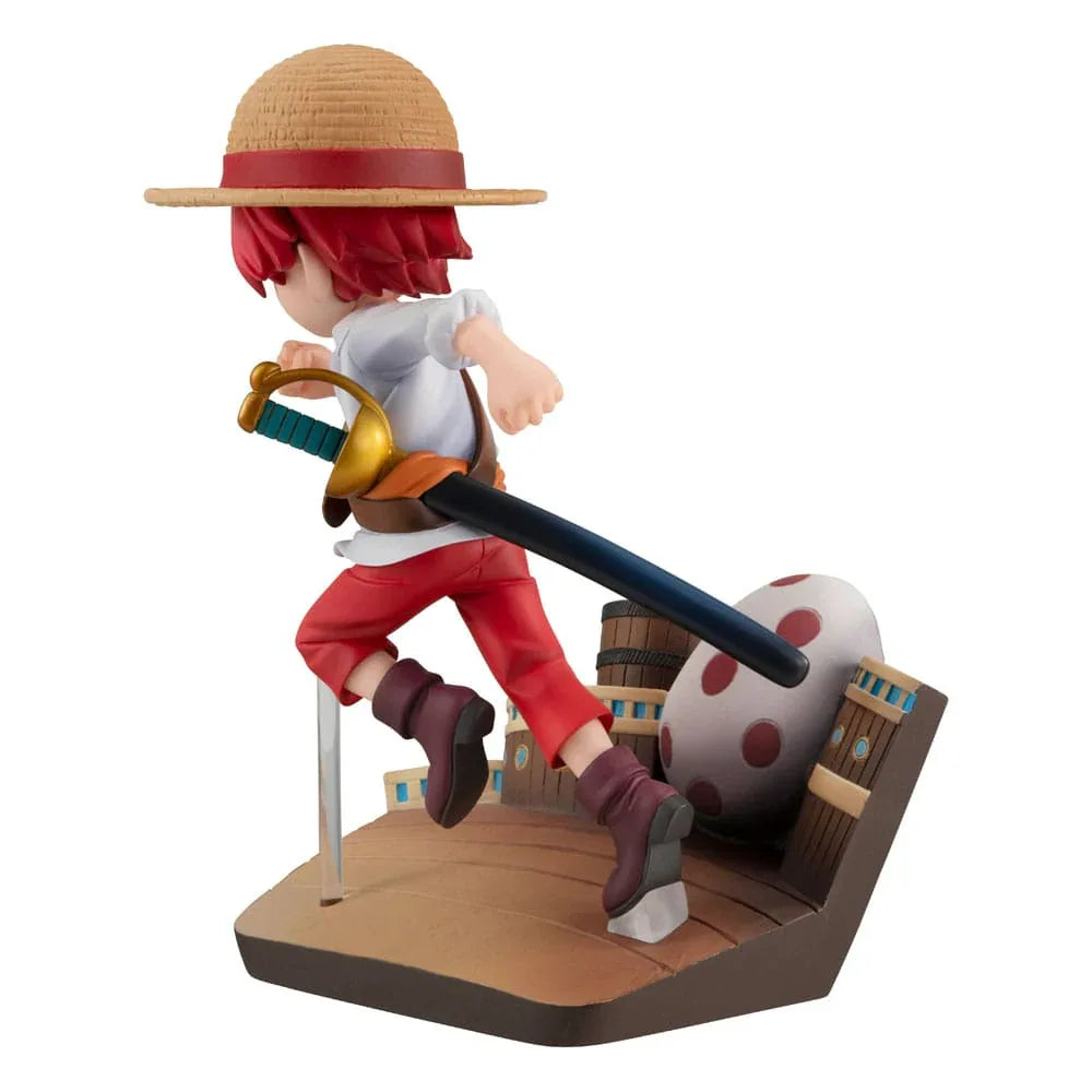 One Piece G.E.M. Serie PVC Staty Shanks Run! Run! Run! 13 cm Megahouse