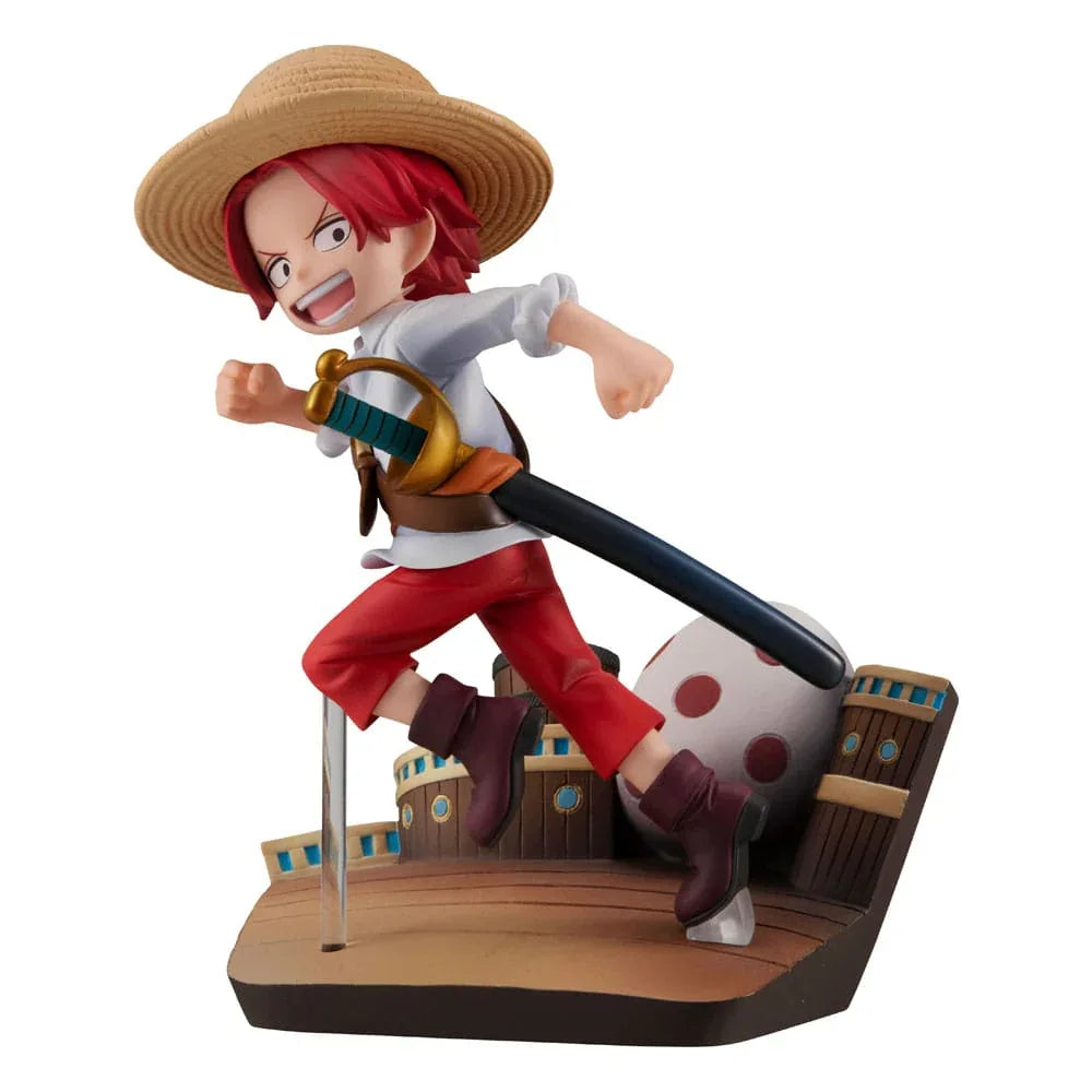 One Piece G.E.M. Serie PVC Staty Shanks Run! Run! Run! 13 cm Megahouse