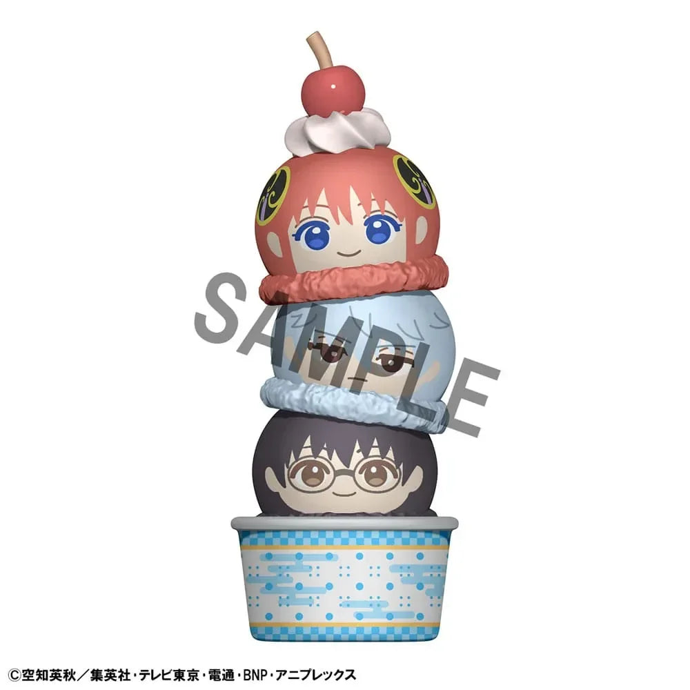 Gintama Tsumichen Stapel- och Förändringsfigur 8 cm Assortiment (6) Megahouse