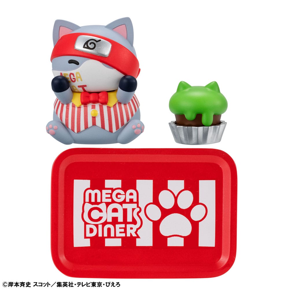 Naruto Shippuden Mega Cat Project Nyaruto! Trading Figures Mega Cat Diner - 3 cm Assortment (6) Megahouse