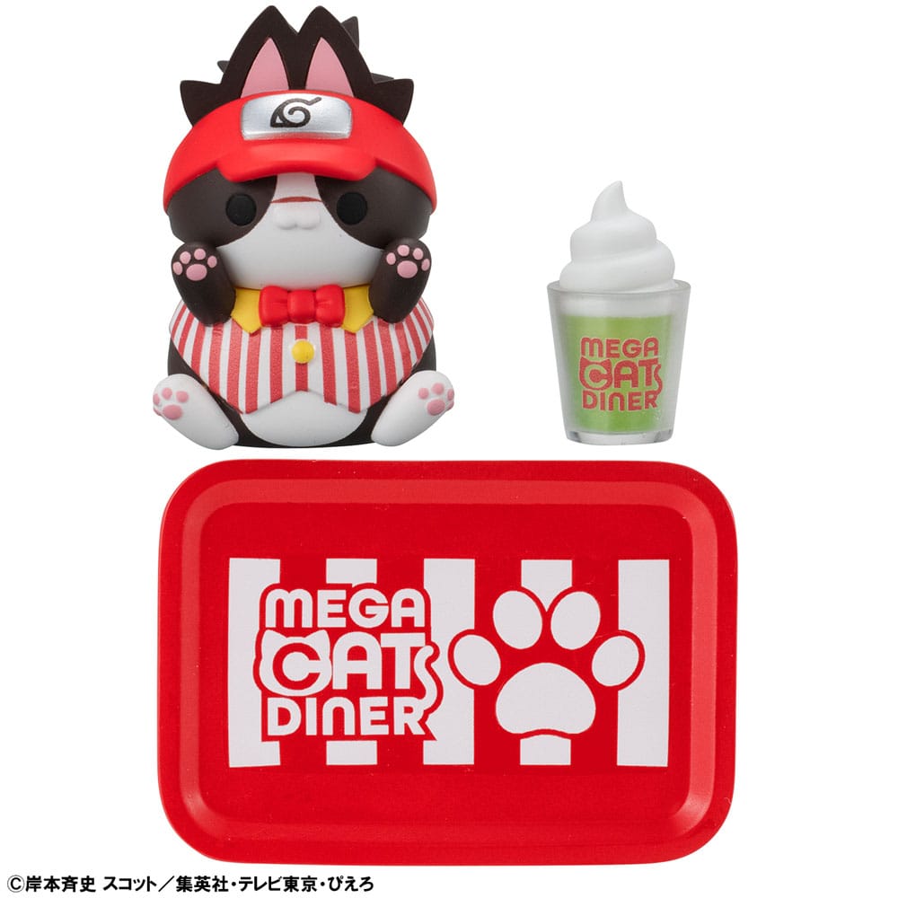 Naruto Shippuden Mega Cat Project Nyaruto! Trading Figures Mega Cat Diner - 3 cm Assortment (6) Megahouse