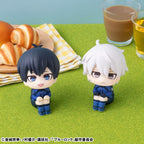 Blue Lock Look Up PVC Figur Yoichi Isagi & Seishiro Nagi Japansk Landslagsspelare Matchversion 11 cm (med present) Megahouse