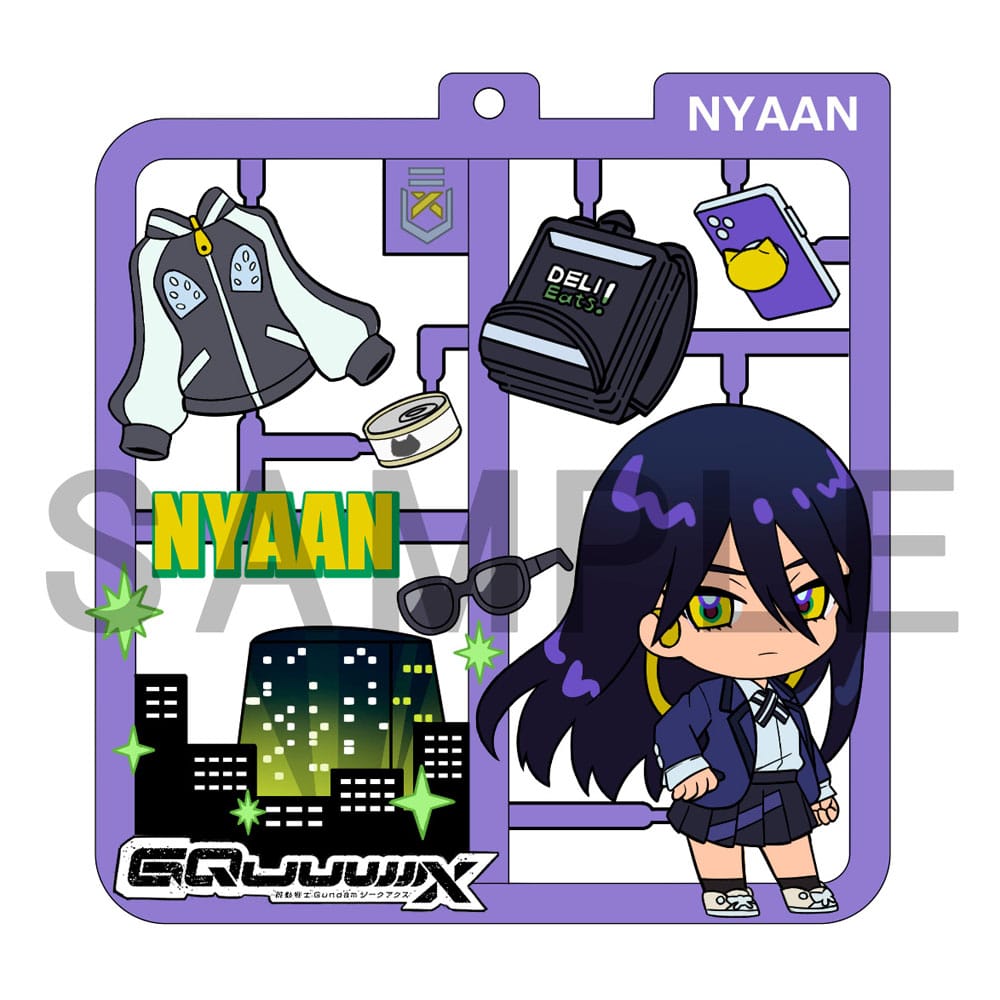 Mobile Suit Gundam GQuuuuuuX Plat Collection Nyckelring Assortment (4) Megahouse