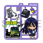 Mobile Suit Gundam GQuuuuuuX Plat Collection Nyckelring Assortment (4) Megahouse