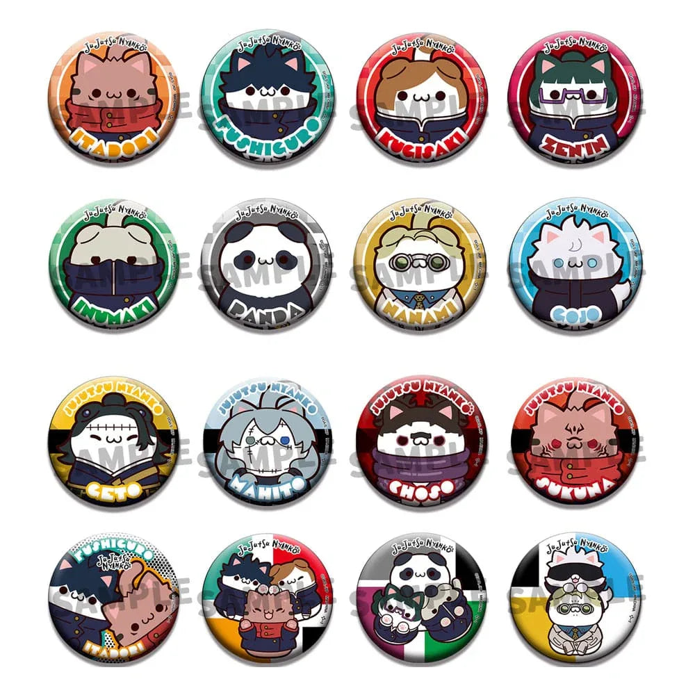 Jujutsu Kaisen Mega Cat Project Emalj Pins – Jujutsu Cats 5 cm Assortiment (16) Megahouse