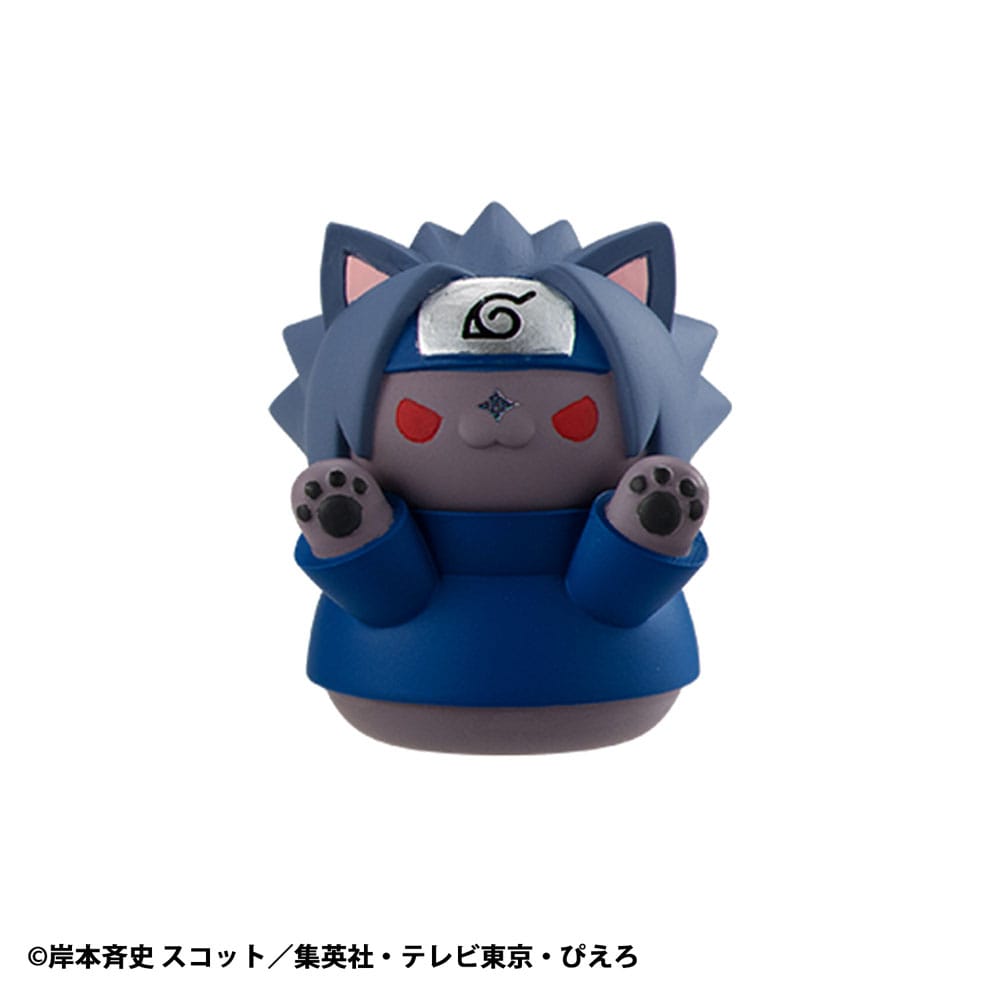 Naruto Shippuden Mega Cat Project Nyaruto! Trading Figures - Kom hit här Sasuke-kun 3 cm Assortiment (8) Megahouse