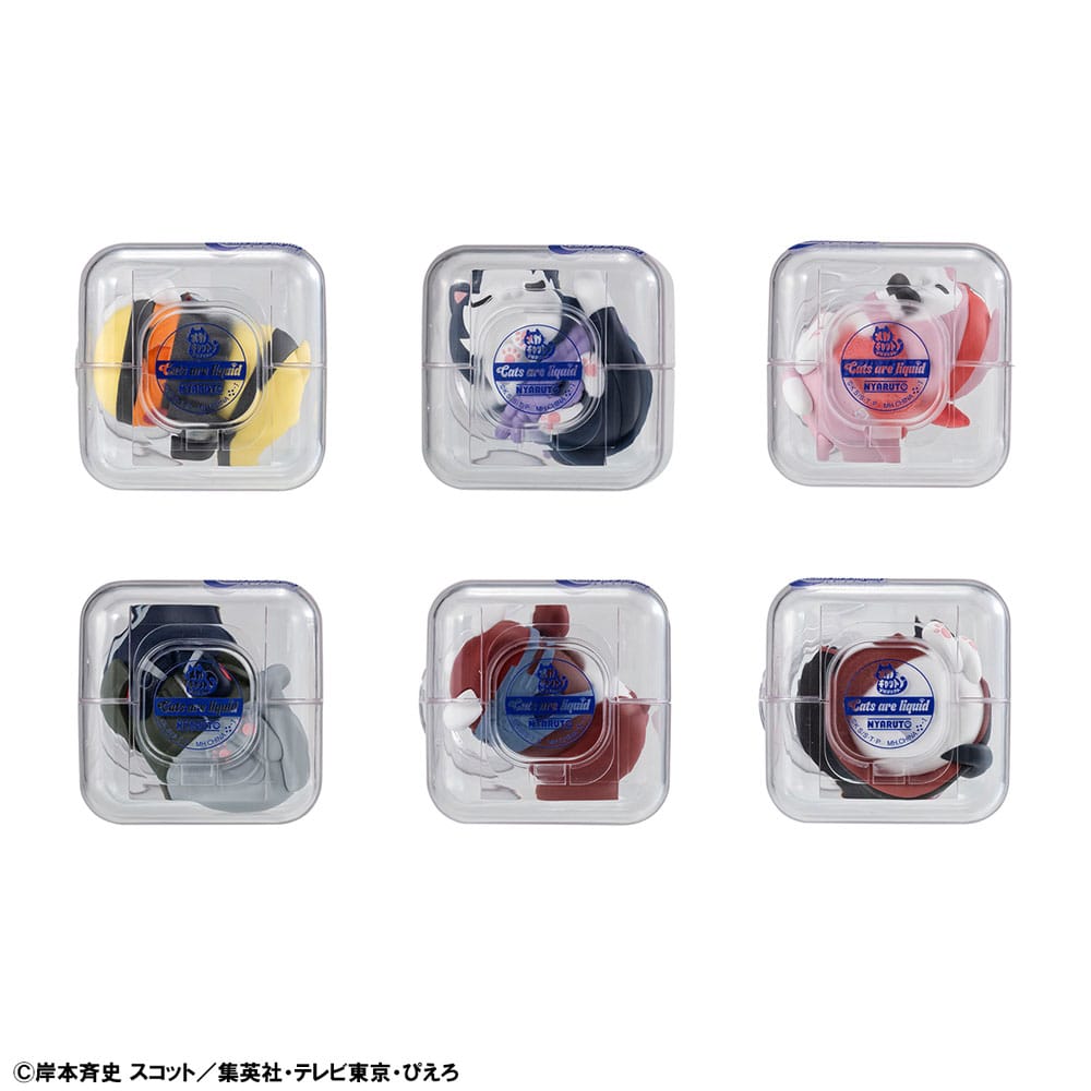 Naruto Shippuden Mega Cat Project Nyaruto! Trading Figures Good Night Nyaruto! 3 cm Assortment (8) Megahouse