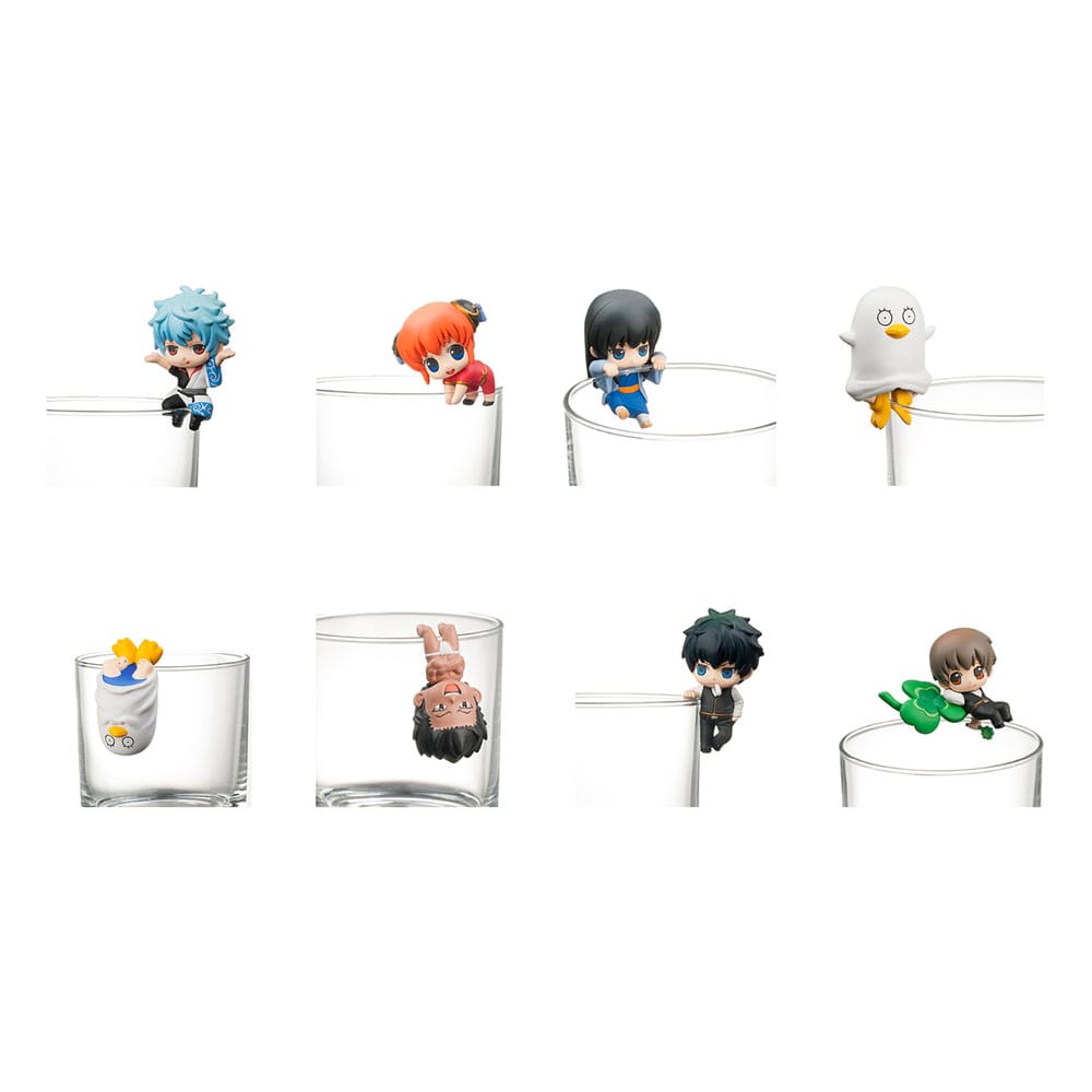 Gintama Ochatomo Series Trading Figur - En kopp te 5 cm Assortiment (8) Megahouse