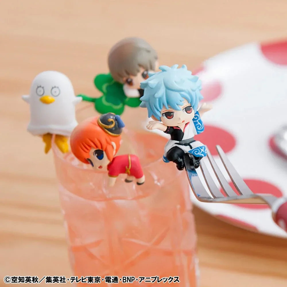 Gintama Ochatomo Series Trading Figur - En kopp te 5 cm Assortiment (8) Megahouse