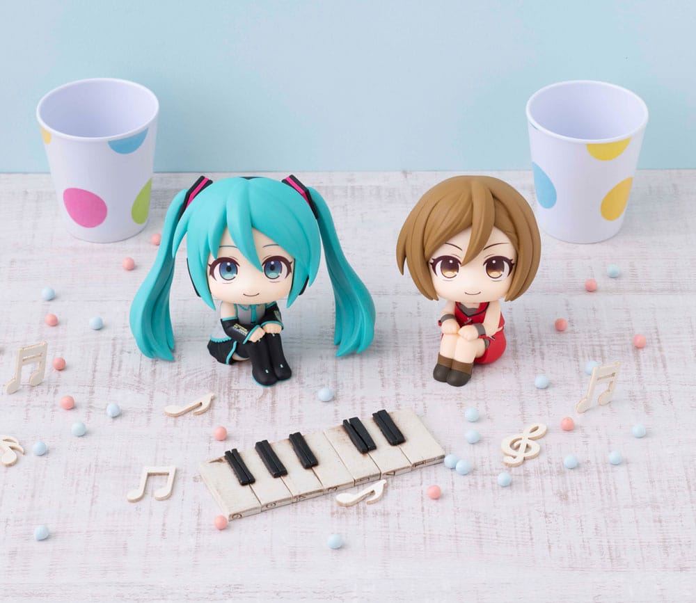 Character Vocal Series Look Up PVC Figur Hatsune Miku & Meiko Set (med present) 11 cm Megahouse