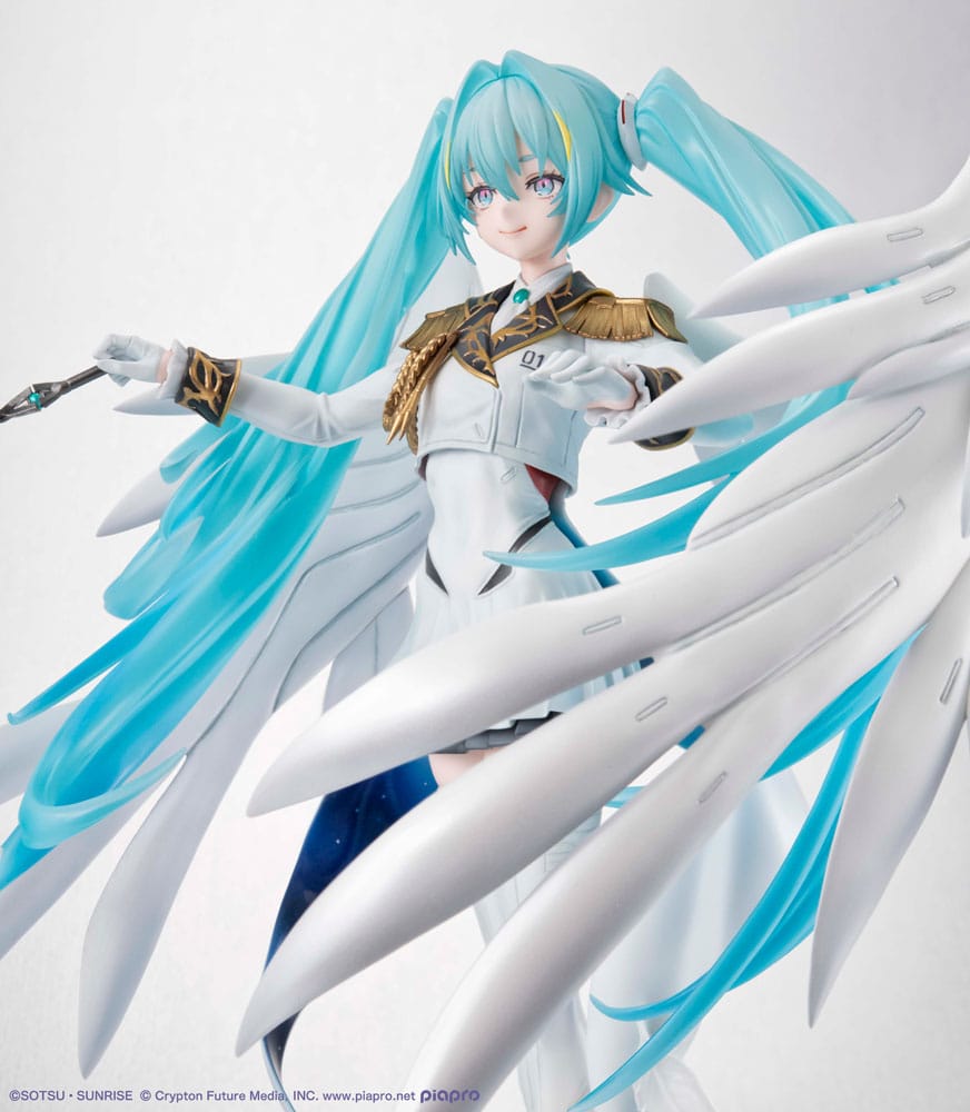 Mobile Suit Gundam x Hatsune Miku Lucrea PVC Figur - Hatsune Miku x Wing Gundam Zero EW 45th Anniversary 27 cm Megahouse