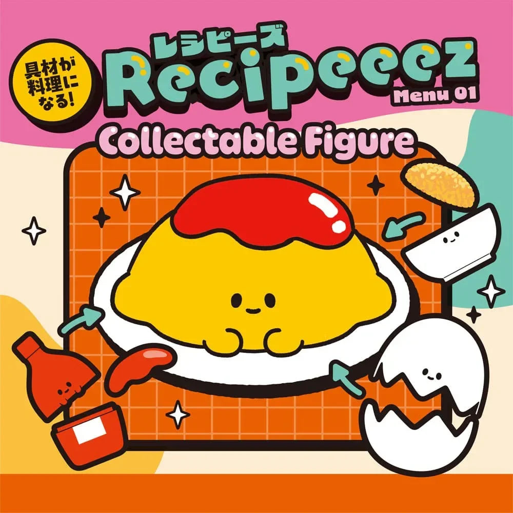 Recipeeez Mini Figur Meny 01 - 3 cm Assortiment (4) Megahouse