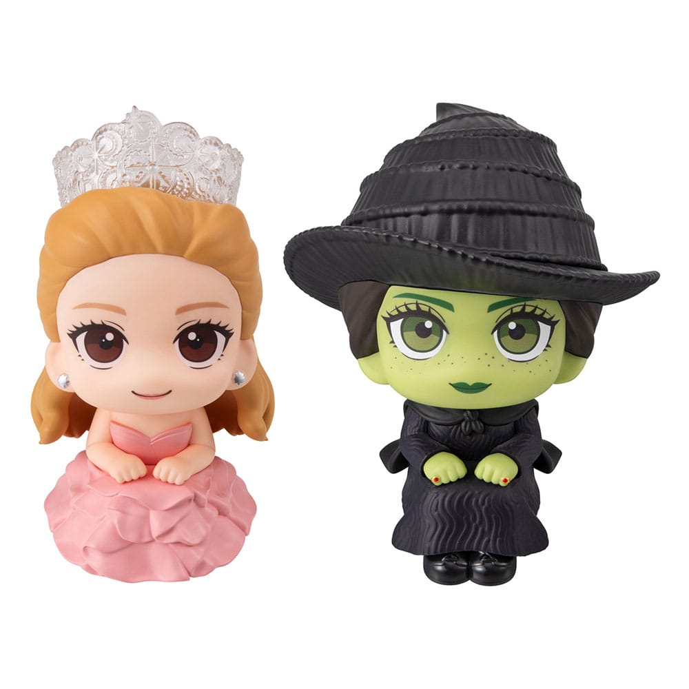 Wicked Look Up PVC Figurer Elphaba & Glinda (med present) 11 cm Megahouse
