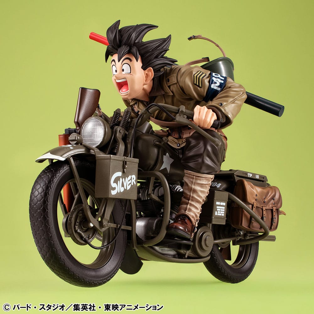 Dragonball Z 05 Desktop Real McCoy PVC Diorama Son Goku & Bike 18 cm Megahouse