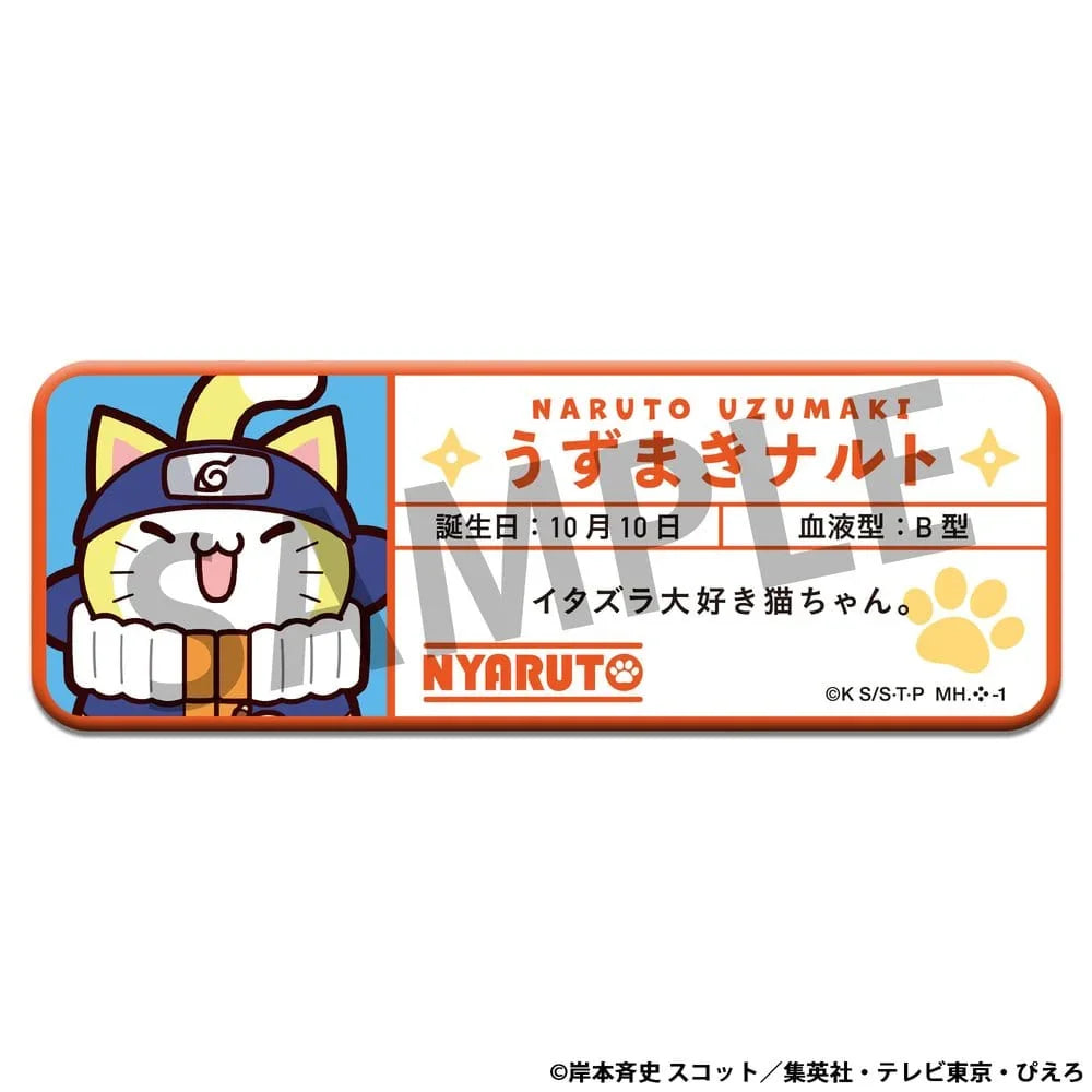 Naruto Mega Cat Project Nyaruto! Emalj Pins Namn 5 cm Assortiment (16) Megahouse