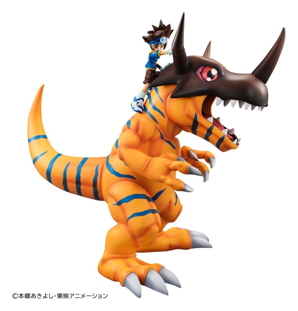 Digimon Adventure Precious G.E.M. Serie PVC-figur Greymon & Taichi Yagami 25 cm (återutgåva)