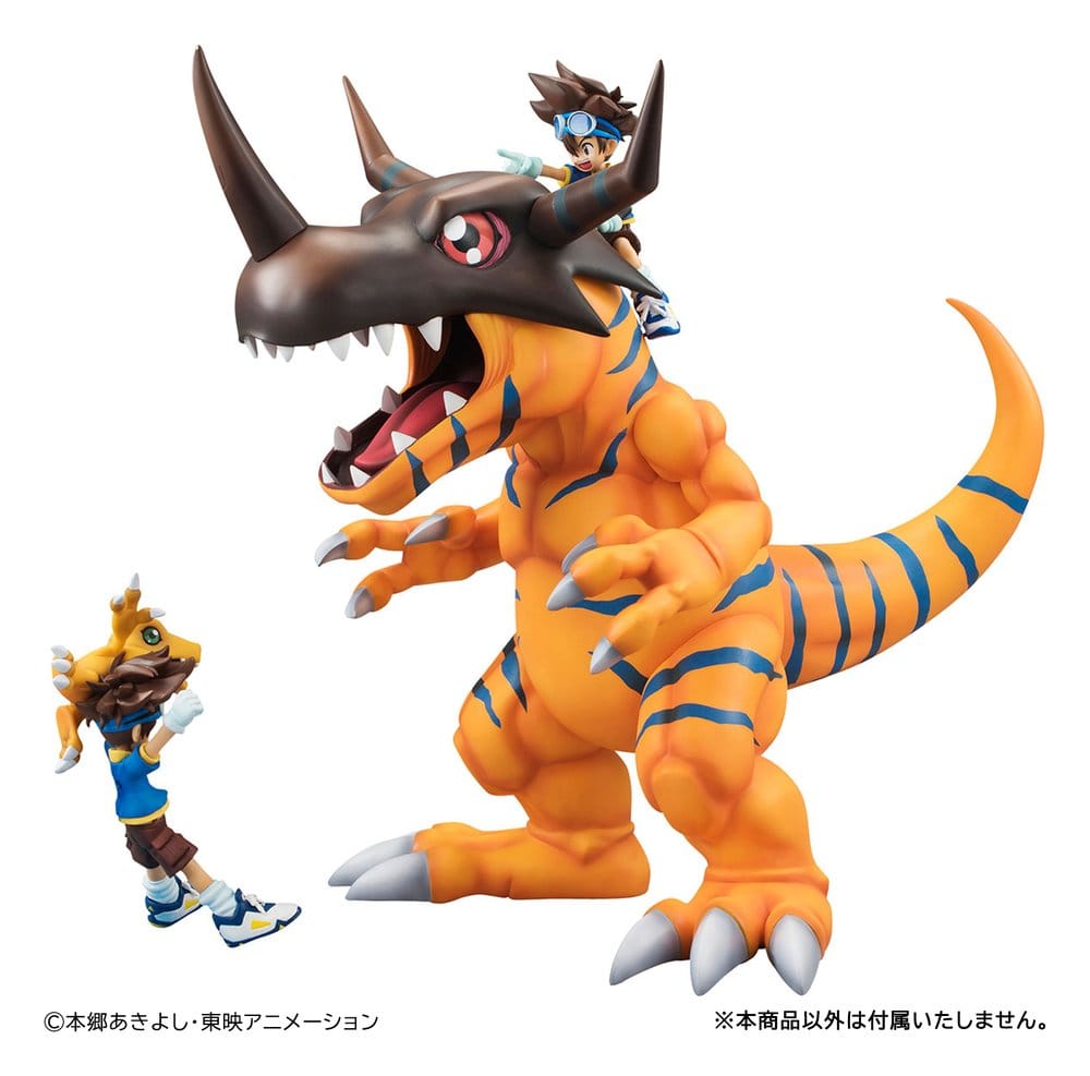 Digimon Adventure Precious G.E.M. Serie PVC-figur Greymon & Taichi Yagami 25 cm (återutgåva)