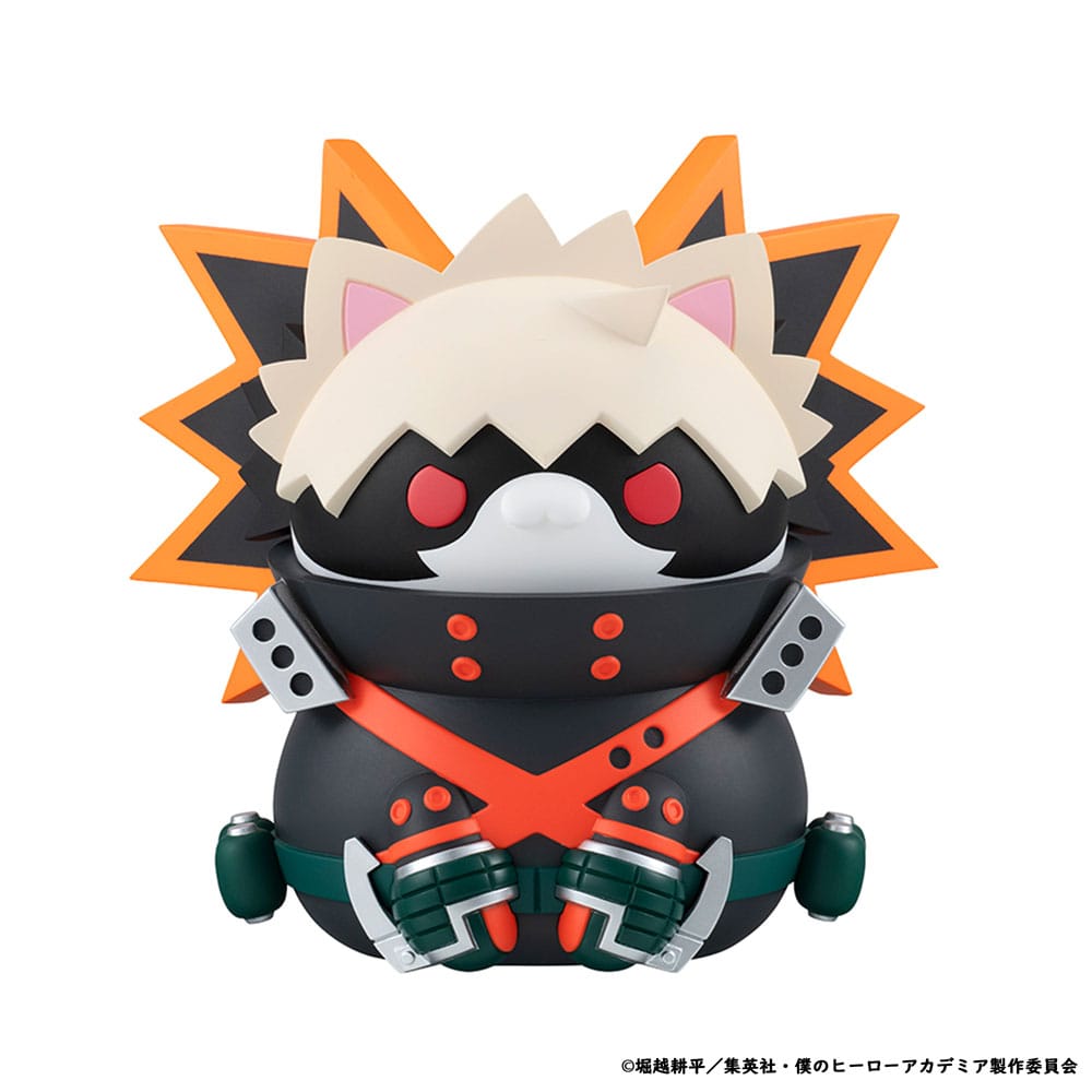 My Hero Academia Mega Cat Project Nyanto! Den stora Heroaca Cats Serien Samlarfigur 3-Pack Izuku Midoriya & Katsuki Bakugo & Shoto Todoroki 12 cm Megahouse