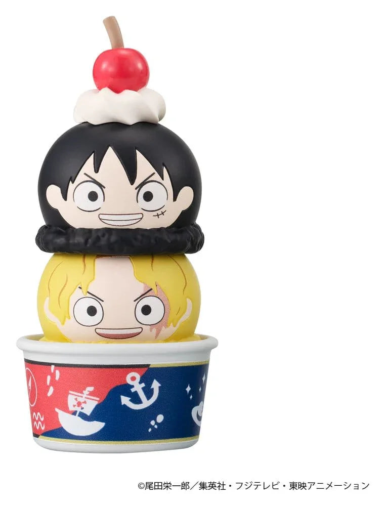 One Piece Tsumichen Stapla & Byt Trading Figur 8 cm Sortiment (6) Megahouse