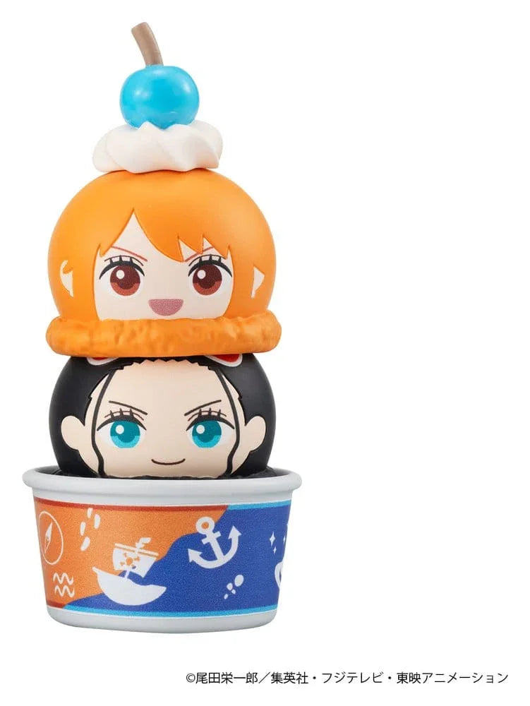 One Piece Tsumichen Stapla & Byt Trading Figur 8 cm Sortiment (6) Megahouse