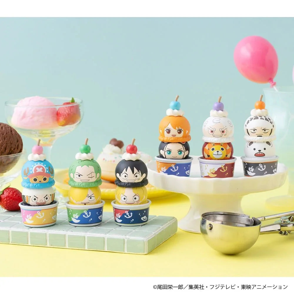 One Piece Tsumichen Stapla & Byt Trading Figur 8 cm Sortiment (6) Megahouse
