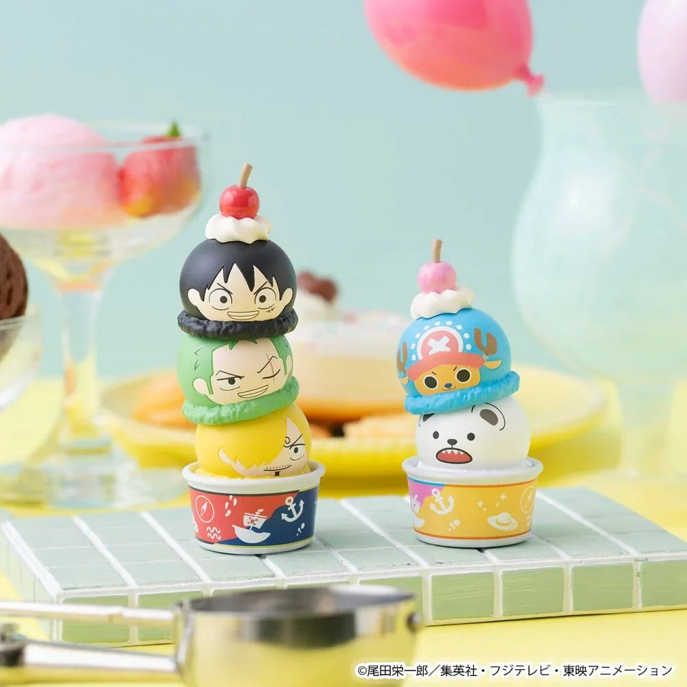 One Piece Tsumichen Stapla & Byt Trading Figur 8 cm Sortiment (6) Megahouse