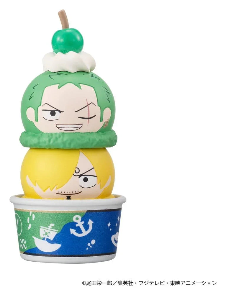 One Piece Tsumichen Stapla & Byt Tradingfigur 6-Pack 8 cm (med present) Megahouse