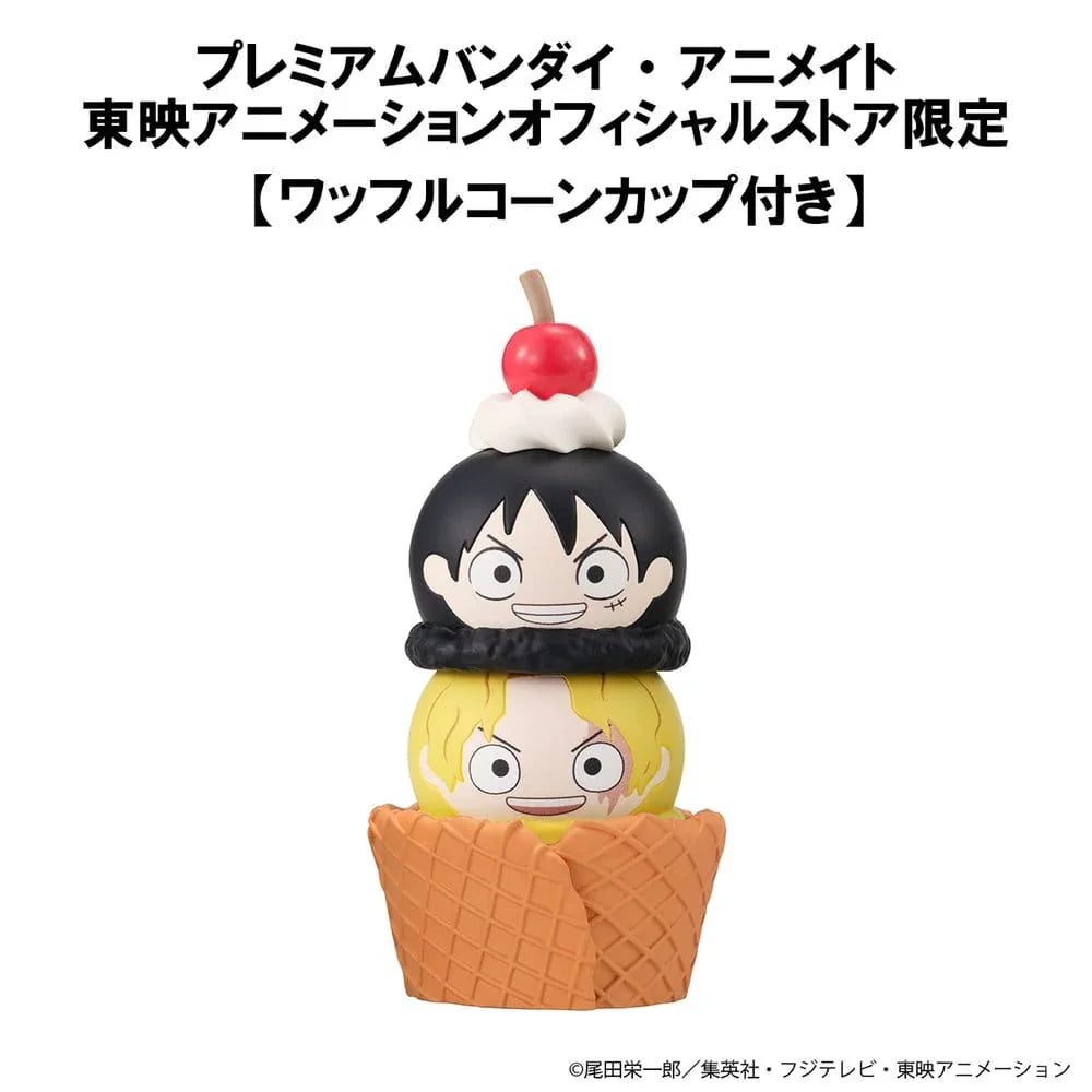 One Piece Tsumichen Stapla & Byt Tradingfigur 6-Pack 8 cm (med present) Megahouse