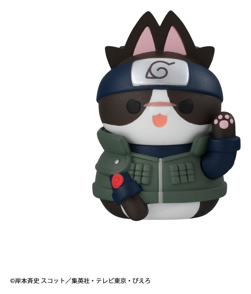 Naruto Mega Cat Project Mini Figures 3 cm Nyaruto! Cats from Konoha by Reboot Blind Box Display (8) (Repeated)