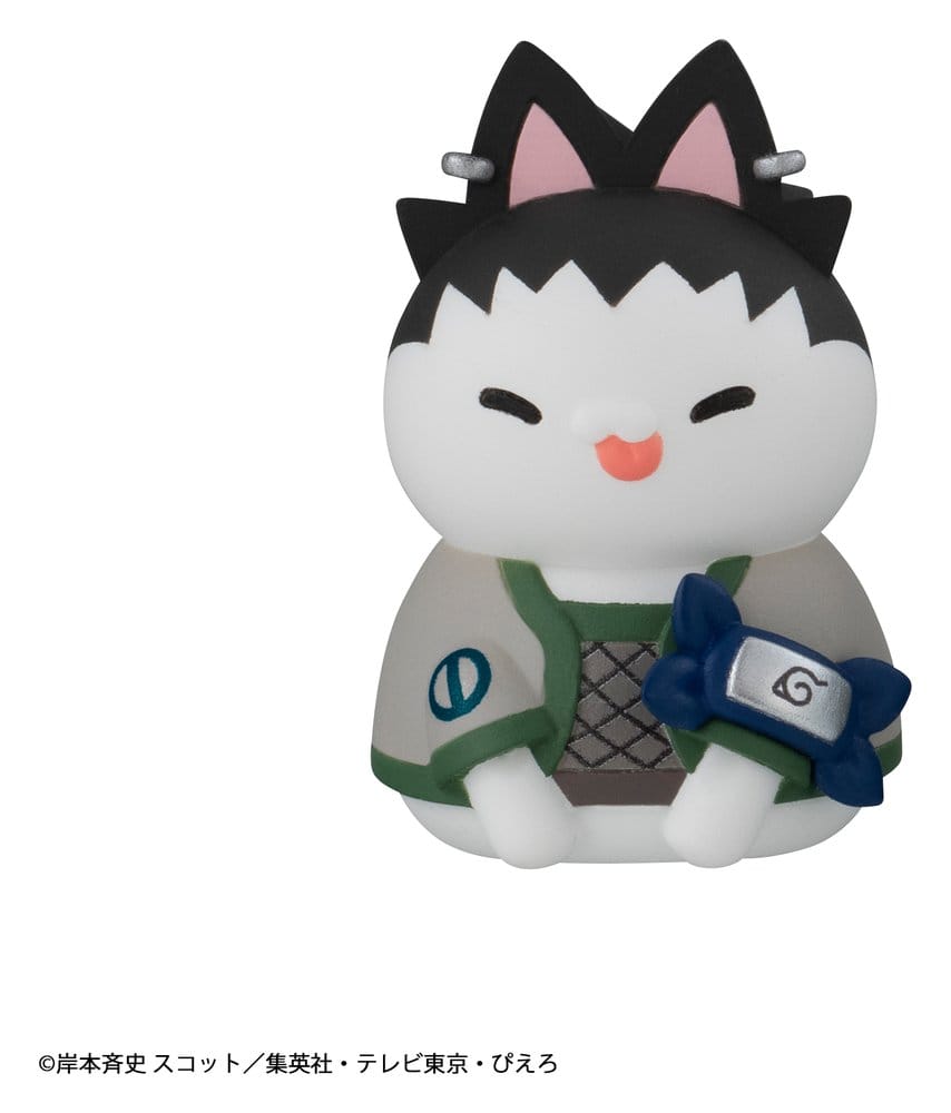 Naruto Mega Cat Project Mini Figures 3 cm Nyaruto! Cats from Konoha by Reboot Blind Box Display (8) (Repeated)