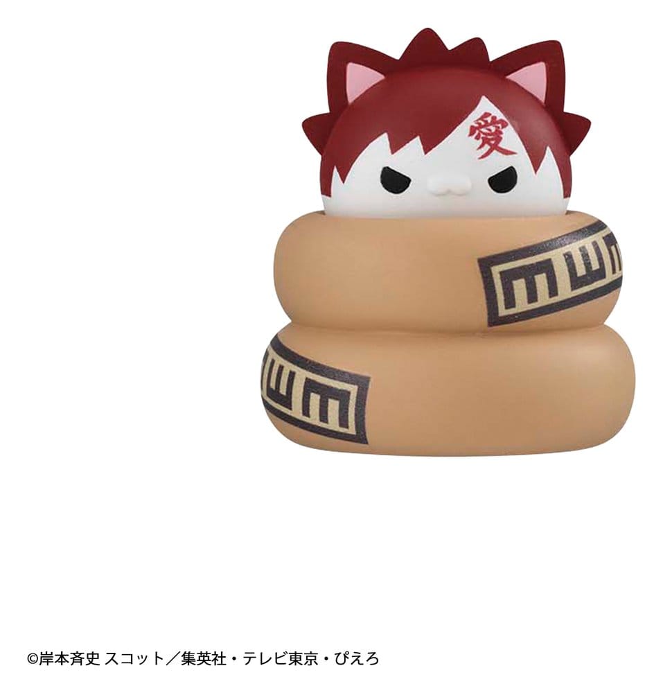 Naruto Mega Cat Project Mini Figures 3 cm Nyaruto! Cats from Konoha by Reboot Blind Box Display (8) (Repeated)