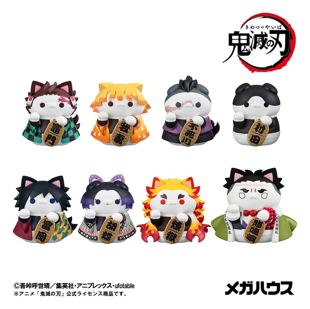 Demon Slayer: Kimetsu no Yaiba Mega Cat Project Trading Figure Fortune Cats Ver. 01 7 cm Blind Box Urval (6)