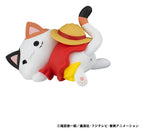 One Piece Mega Cat Project Trading Figur Egghead NyanPieceNyan! Stickie! 3 cm Assortment (8) Megahouse
