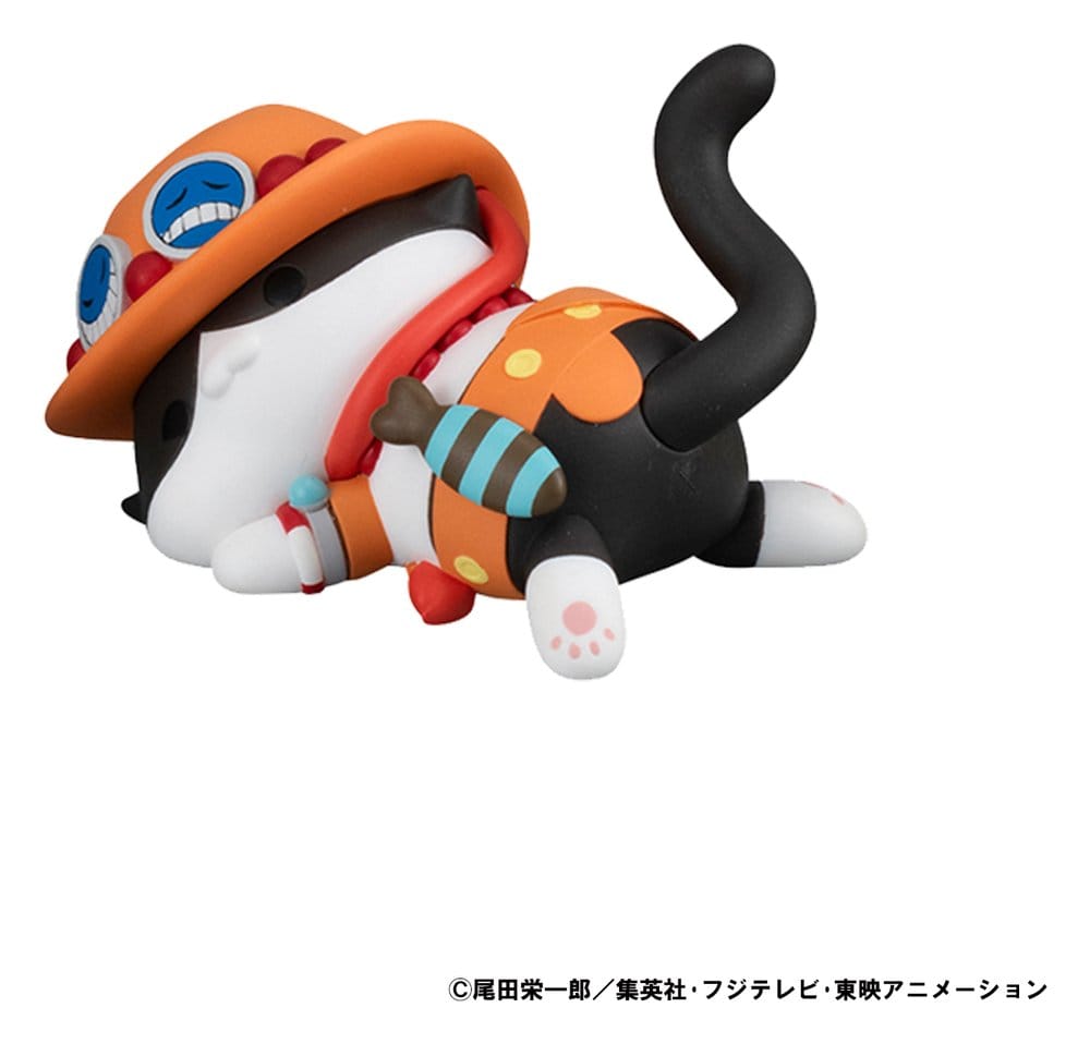 One Piece Mega Cat Project Trading Figur Egghead NyanPieceNyan! Stickie! 3 cm Assortment (8) Megahouse