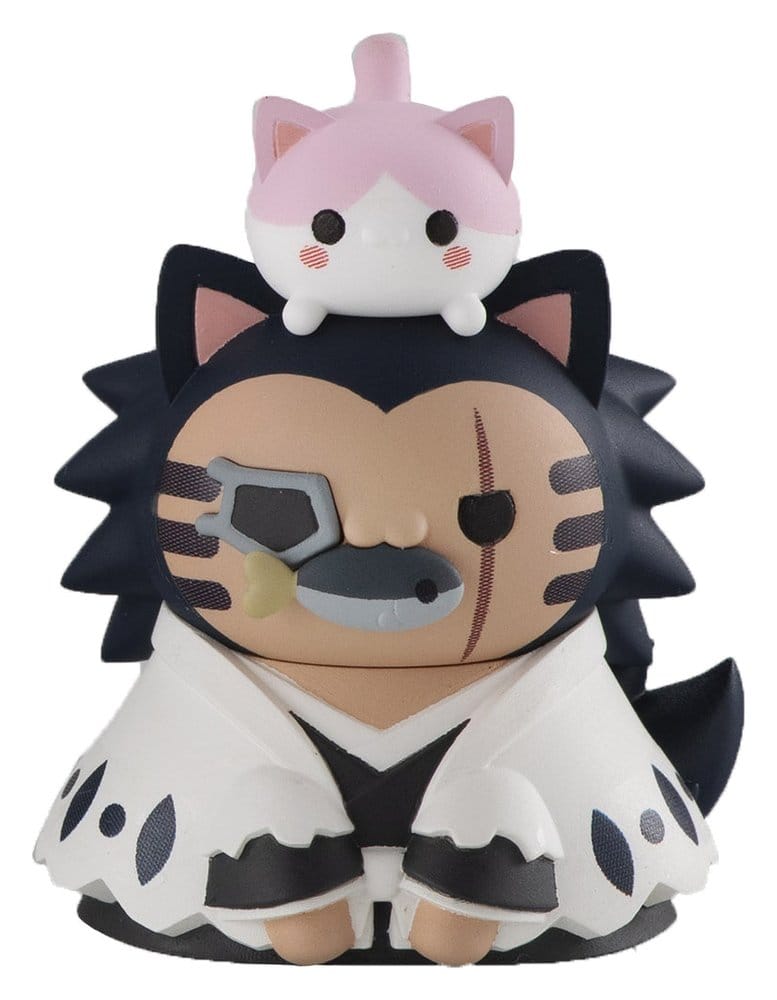 Bleach Mega Cat Project Minifigurer 3 cm Tusenårig Blodskrig Bleach Nyan Slumpmässigt Förpackad Display (8) (Repetition)