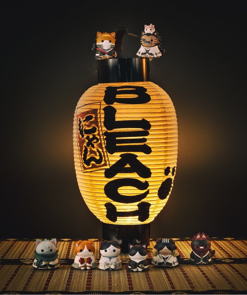 Bleach Mega Cat Project Minifigurer 3 cm Tusenårig Blodskrig Bleach Nyan Slumpmässigt Förpackad Display (8) (Repetition)