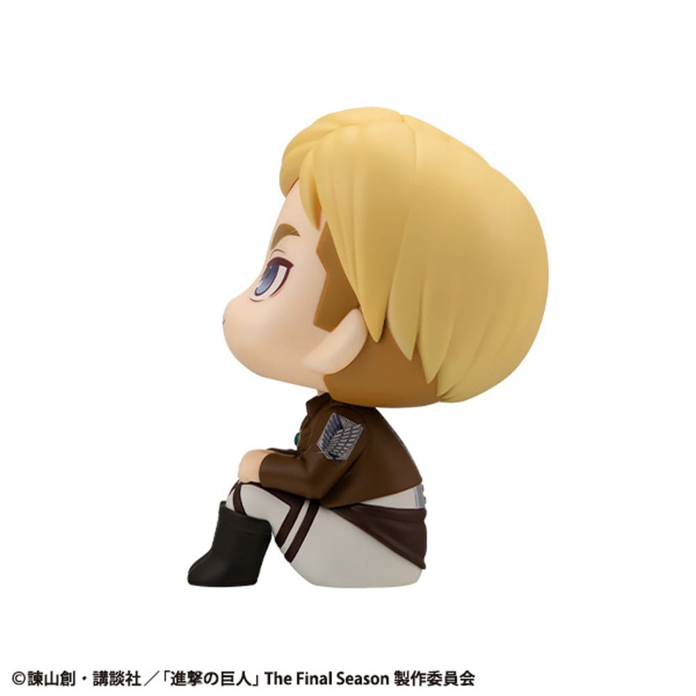 Attack on Titan Look Up PVC Figurer Hange Zoe & Erwin Smith (med present) 11 cm Megahouse