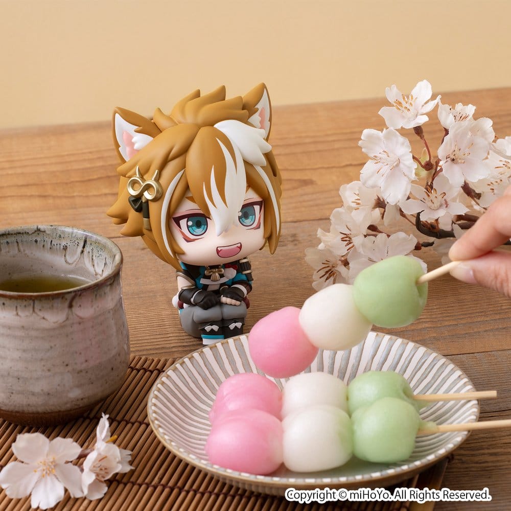 Genshin Impact Look Up PVC Figur Gorou 11 cm (med present)