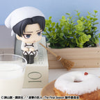 Attack on Titan Look Up PVC Figur Levi Cleaning up Ver. 11 cm