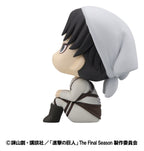 Attack on Titan Look Up PVC Figurer Levi Rengöringsversion & Mikasa Ackerman (med gåva) 11 cm