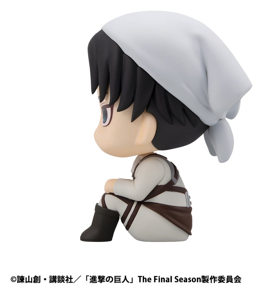 Attack on Titan Look Up PVC Figurer Levi Rengöringsversion & Mikasa Ackerman (med gåva) 11 cm