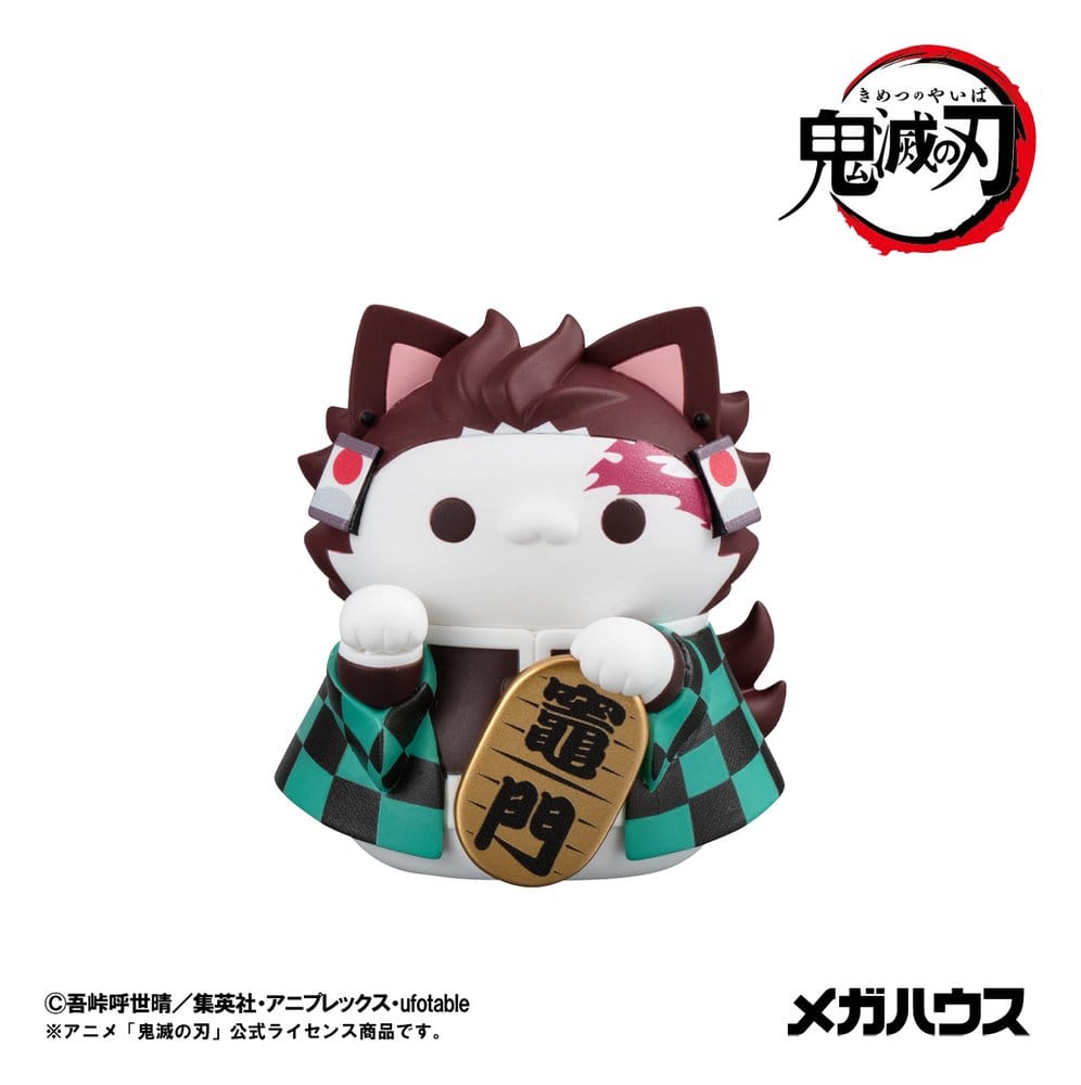 Demon Slayer: Kimetsu no Yaiba Mega Cat Project Trading Figures 8-Pack Fortune Cats Ver. 01 7 cm Blind Box (with gift)