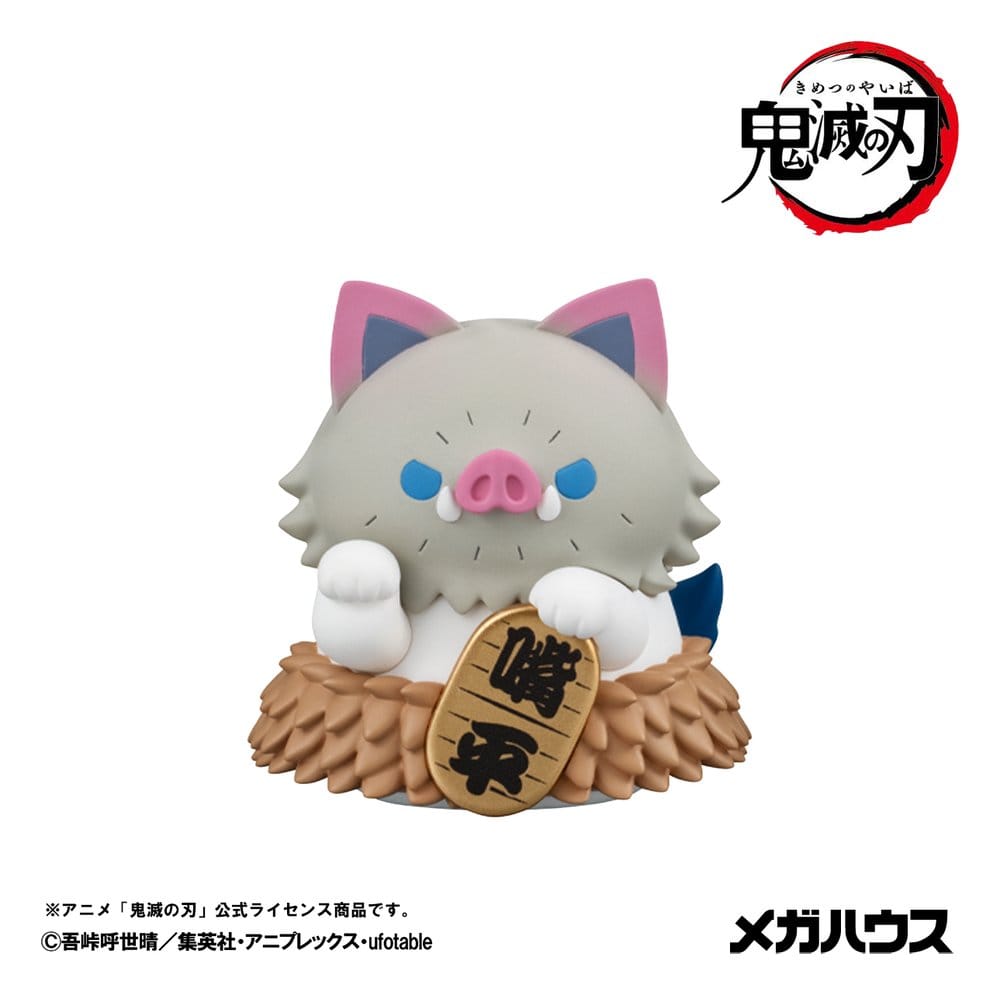 Demon Slayer: Kimetsu no Yaiba Mega Cat Project PVC-figurer 8-pack 6 cm (med gåva)