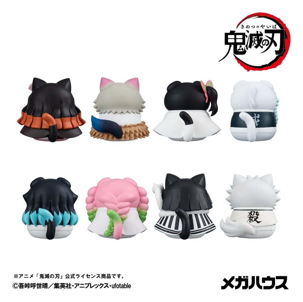 Demon Slayer: Kimetsu no Yaiba Mega Cat Project PVC-figurer 8-pack 6 cm (med gåva)