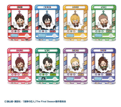 Attack on Titan akrylfigur Chara Catcher 9 cm Blindbox-display
