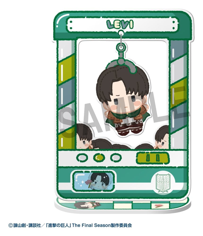 Attack on Titan akrylfigur Chara Catcher 9 cm Blindbox-display