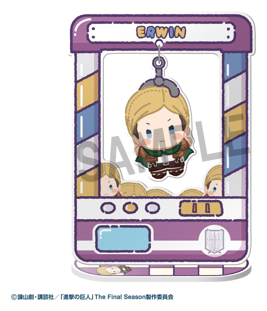 Attack on Titan akrylfigur Chara Catcher 9 cm Blindbox-display