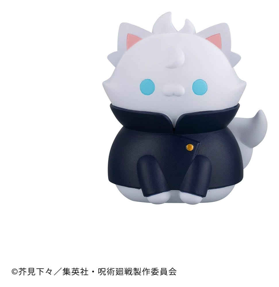 Jujutsu Kaisen Mega Cat Project Jujutsu Cats Gömda Samlingen/För tidig Död Version Mini Figurer 3 cm Blindbox Display (8) (Upprepad)