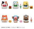 One Piece Mega Cat Project Mini Figures NyanPieceNyan! Diner! 3 cm Blind Box Display (6)